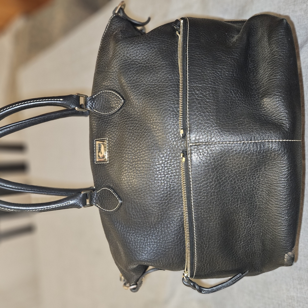 Black Leather Tote Bag